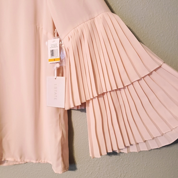 1. STATE Pink Opal Ruffle Sleeve Shirt | Size Sm - Picture 4 of 8